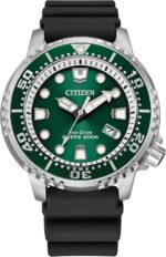 Citizen Promaster Dive Eco-Drive Watch, 3-Hand Date, ISO Certified, Luminous Hands and Markers, Rotating Bezel