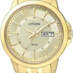 Citizen Quartz Mens Watch, Stainless Steel, Classic, Gold-Tone