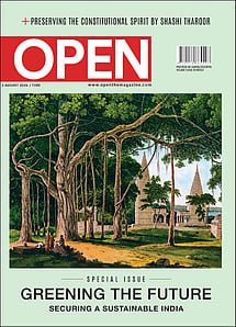 open magazine cover
