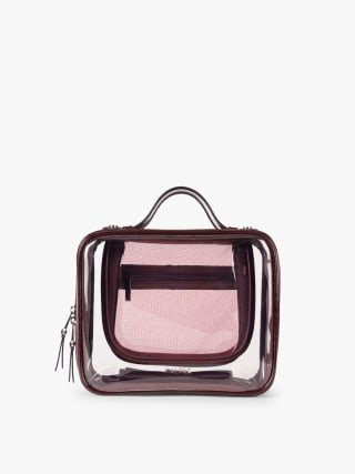 Calpak Medium Clear Cosmetics Case