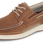 DOCKERS Mens Beacon Classic Leather Boat Shoes with Stain Defender