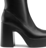 DREAM PAIRS Women's Platform Gogo Ankle Boots High Chunky Block Heel Square Toe Booties Shoes - Image 2