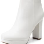 DREAM PAIRS Women's Stomp High Heel Ankle Boots