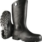 DUNLOP Protective Footwear, Chesapeake steel toe Black Amazon, 100% Waterproof PVC, Lightweight and Durable