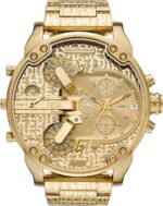 Diesel Mr. Daddy 2.0 Men's Watch, Quartz Stainless Steel Chronograph Watch for Men, Color: Gold Logo