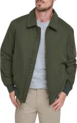 Dockers Men's Microtwill Golf Bomber Jacket