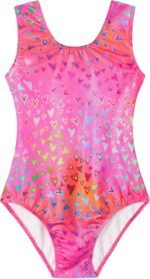 Domusgo Gymnastics Leotards for Girls Sparkly One Piece Tumbling Outfits