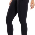 ENERBLOOM Workout Leggings with Pockets for Women High Waist Yoga Pants 25"/28" Cream Soft Lightweight Athletic Gym Tights