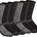 Eddie Bauer Men's Dura Dri Moisture Control Crew Socks (6 & 12 Packs)