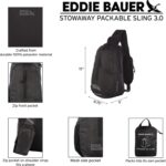 Eddie Bauer Stowaway Packable Sling Bag | Travel | Outdoor | Lightweight | Compact | Ripstop Nylon, Tile Blue-10L - Image 2