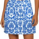 Ekouaer Women's Active Performance Skort Lightweight Skirt for Golf Tennis | Built-in Shorts, A Line, High Waisted, Tummy Control, Pickleball, Running, Workout, Sports, Skorts for Woman