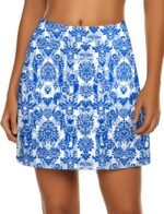 Ekouaer Women's Active Performance Skort Lightweight Skirt for Golf Tennis | Built-in Shorts, A Line, High Waisted, Tummy Control, Pickleball, Running, Workout, Sports, Skorts for Woman