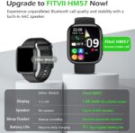 FITVII Health & Fitness Tracker (Answer/Make Calls), Smart Watch with 24/7 Heart Rate and Blood Pressure, Sleep Tracking, Blood Oxygen Monitor, 120+ Sport Modes Activity Tracker for Women Men - Image 2
