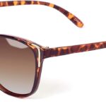 Face Shadow Polarized Sunglasses for Women, Cat Eye Sunglasses for Small Face Ladies Ultralight UV400 Protection