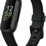 Fitbit Inspire 3 Health & Fitness Tracker with Stress Management, Workout Intensity, Sleep Tracking, 24/7 Heart Rate - 3-Month Google Health Premium Membership Included - Midnight Zen/Black