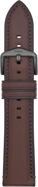 Fossil Men's 22mm Dark Brown LiteHide™ Leather Watch Band