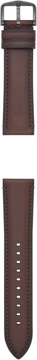 Fossil Men's 22mm Dark Brown LiteHide™ Leather Watch Band - Image 2