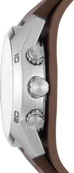 Fossil Men's Watch, Coachman Quartz Stainless Steel and Chronograph Leather Watch for Men - Image 2