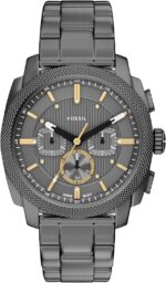 Fossil Men's Watch, Machine Stainless Steel Chronograph Watch for Men