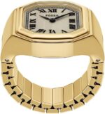 Fossil Women's Watch Ring, Quartz Stainless Steel Two-Hand Ring Watch for Women - Image 2