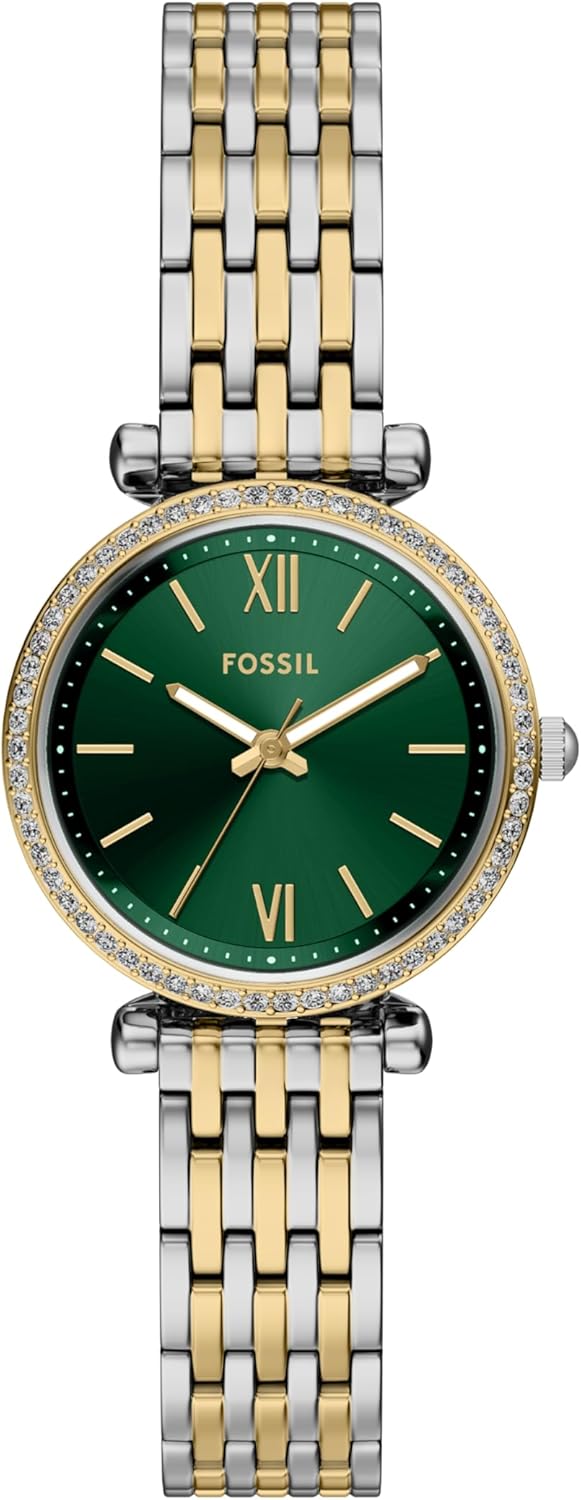 Fossil Women's Watch and Bracelet Set, Carlie Three-Hand Stainless Steel Fossil Women's Watch and Bracelet Set, Carlie Three-Hand Stainless Steel Watch for Women and Bracelet Set - Image 1