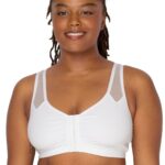 Fruit of The Loom Women's Comfort Front Close Sport Bra with Mesh Straps