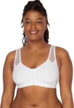 Fruit of The Loom Women's Comfort Front Close Sport Bra with Mesh Straps