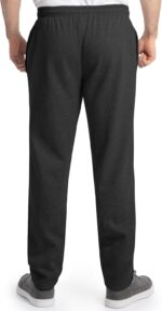Fruit of the Loom Men's Eversoft Fleece Open Bottom Sweatpants with Pockets, Relaxed Fit, Moisture Wicking, Breathable - Image 2
