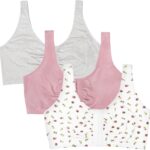 Fruit of the Loom Women's Multi-Pack Front Close Sports Bra