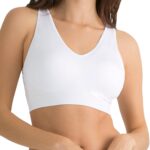 Fruit of the Loom Women's Seamless Pullover Bra – Soft Stretch Fabric with Built-in Cups
