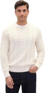 GAP Men's Cable Crewneck Sweater