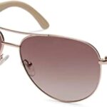 GUESS womens Metal Sunglasses Aviator Sunglasses
