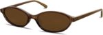 GUVIVI Retro Oval Sunglasses for Women Chic Cat Eye 90s Sunnies Lightweight Narrow Shades Trendy UV protection Sun Glasses