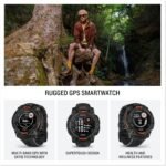 Garmin Instinct® 3 45mm, Solar Charged Display, Rugged Outdoor GPS Smartwatch, Metal-Reinforced Bezel, Built-in Flashlight, Black - Image 2