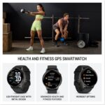 Garmin Venu® 4, 45mm, Advanced Health and Fitness GPS Smartwatch, Bright and Colorful Display, Built-in Flashlight, 12 Days of Battery Life, Slate with Black Silicone Band - Image 2