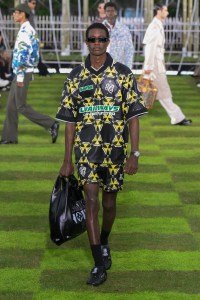 Soccer inspiration at Louis Vuitton’s spring 2025 menswear  fashion show, Paris, France.