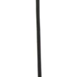 Globe Electric 64906 1-Light Pendant, Matte Black, Black Woven Fabric Cord, E26 Base Socket, Kitchen Island, Café, Decorative, Ceiling Hanging Light Fixture, Modern, Vintage, Bulb Not Included