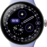 Google Pixel Watch 4 (41mm) - Android - 2 Years of Data- Heart Rate,Sleep & Fitness Tracking -30-Hour Battery -Polished Silver Aluminum Case - Iris Active Band - LTE (2025) -Google Pixel Watch app