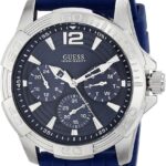 Guess Iconic Blue Stainless Steel Stain Resistant Silicone Watch
