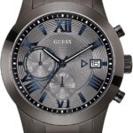 Guess Men's Analog Dress Watch| Stainless Steel Case| 50M Water Resistance