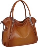 HESHE Leather Shoulder Purses for Women Tote Handbags Top Handle Bags Designer Satchel Handbag Ladies Hobo Bag Crossbody Bags