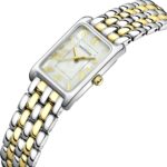 HOLSTOUR Gold Watches for Women Vintage Bracelet Roman Dial Rectangular Case Gold Watch Waterproof with Tools - Image 2