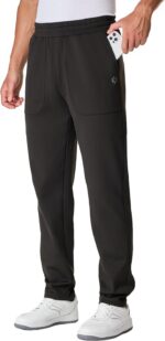 HOdo 34"/36" Inseam Mens Tall Sweatpants Water Resistant Fleece Lined Pants Men with 3 Pockets Workout Joggers - Image 2