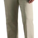 Haggar Men's Premium No Iron Khaki Straight Fit Flat Front Casual Pant