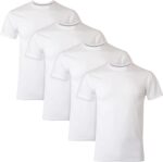 Hanes Men's Ultimate Undershirt ComfortBlend Slim Fit Tees for Men, Moisture-Wicking