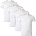 Hanes Men's Ultimate Undershirt ComfortBlend Slim Fit Tees for Men, Moisture-Wicking