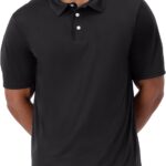 Hanes Sport Men's Polo Shirt, Men's Cool DRI Moisture-Wicking Performance Polo Shirt, Jersey Knit Performance Polo Shirt