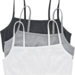Hanes Women's String Bralette Pack, 3-Pack, Cotton Sports Bralette Bras for Women, Solid or Assorted Wireless Bras