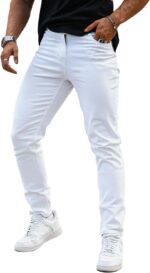 Heyfanee Mens Slim Fit Jeans Stretch Denim Pants for Men