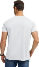 HovSiyla 5 Pack Men's Henley Shirt Basic T Shirt, Moisture Wicking Breathable Button Down Short Sleeve - Image 2